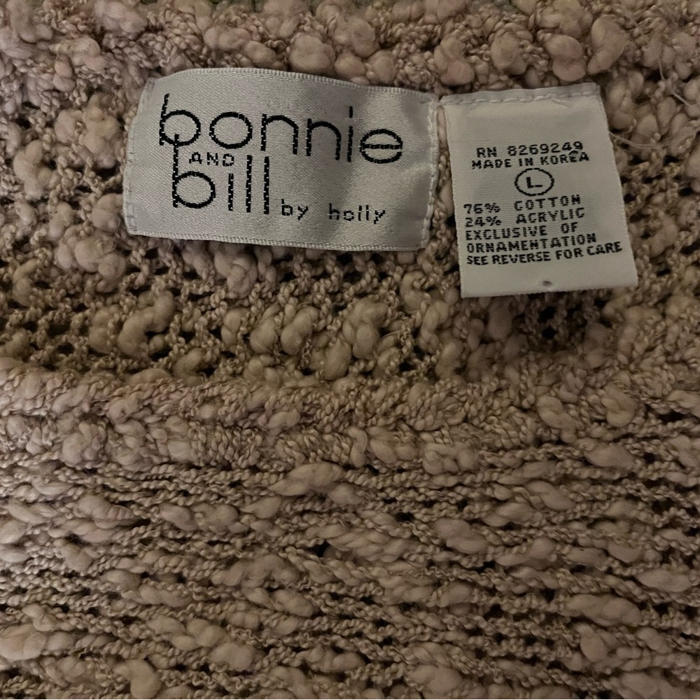 Vintage Bonnie and Bill by Holly embroidered sweater. Size Large πΊπΈ - Picture 5 of 5